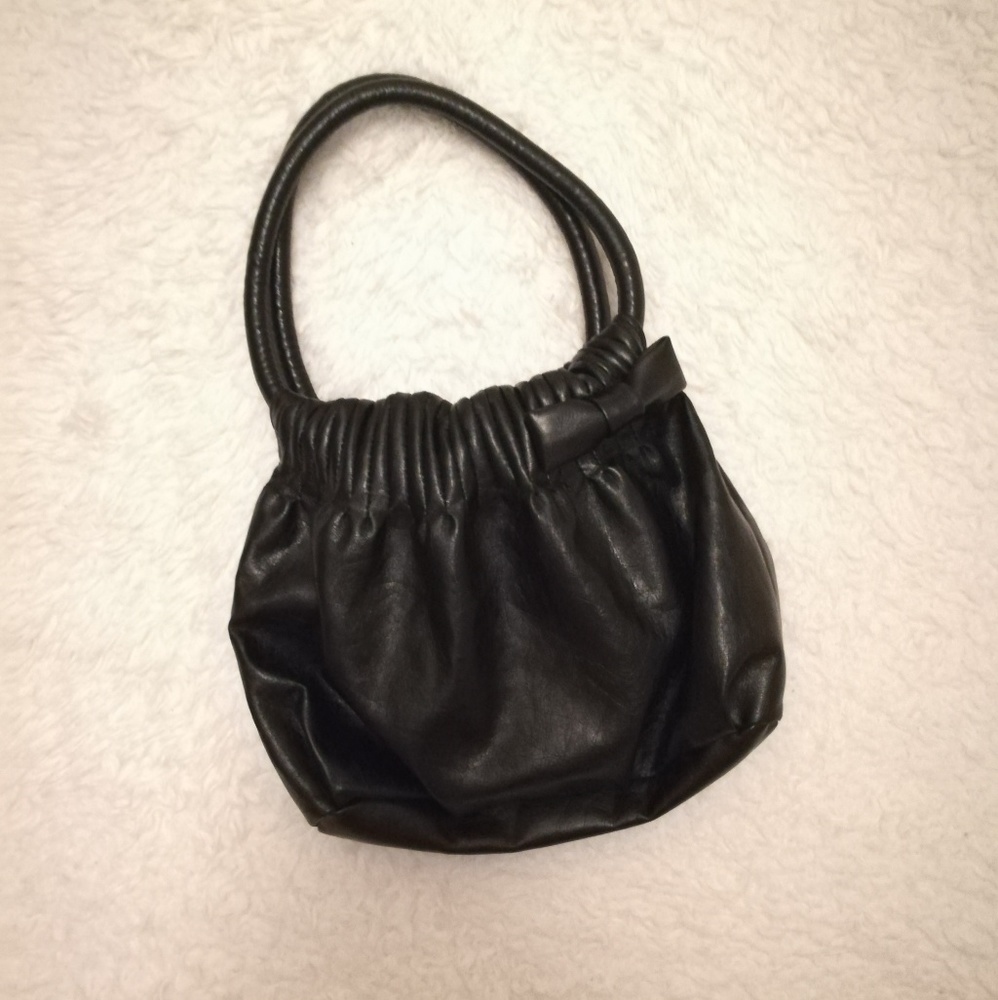 PART OF SALE - Black Bowtie Handbag